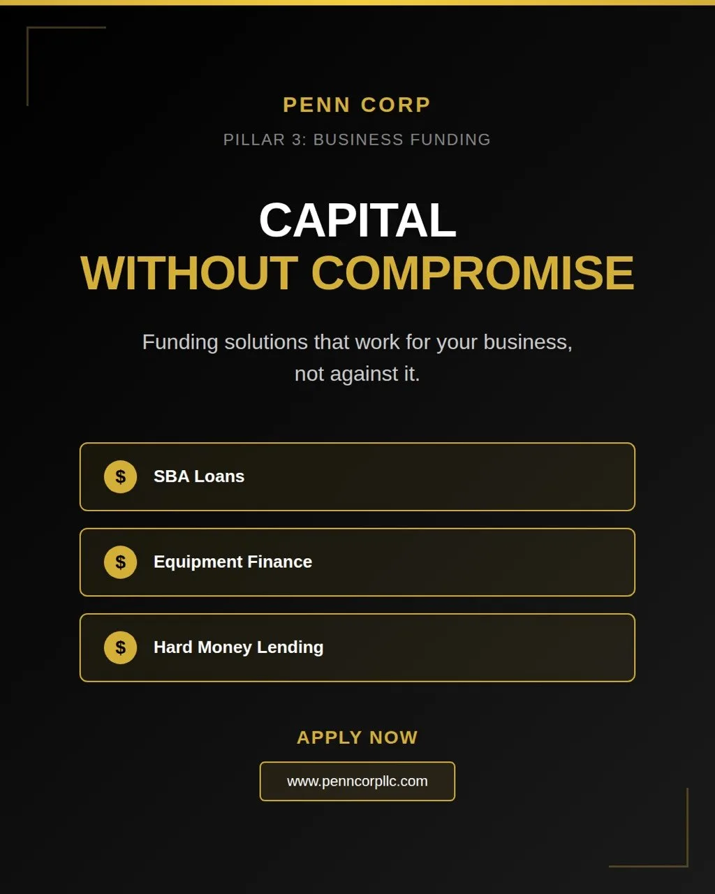 Penn Corp LLC Business Presentation